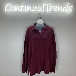Tommy Bahama Silk Blend Long Sleeve Red Shirt size large